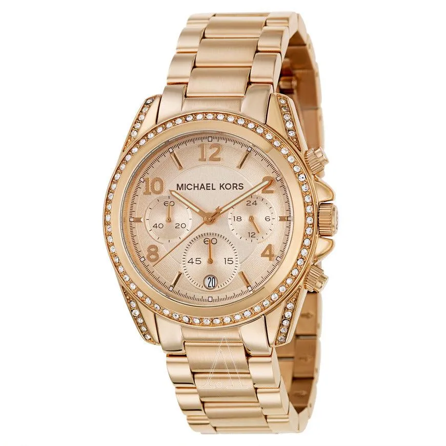 Michael Kors MK5263 Unisex Blair Rose Gold Tone Chronograph Watch