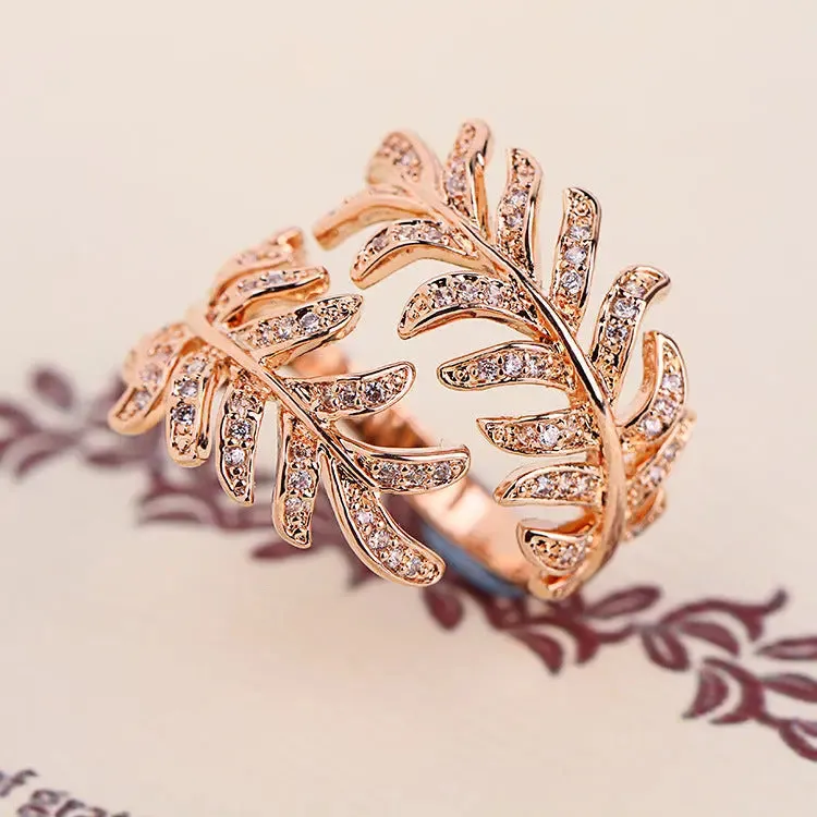 Mimosa Leaves Rings