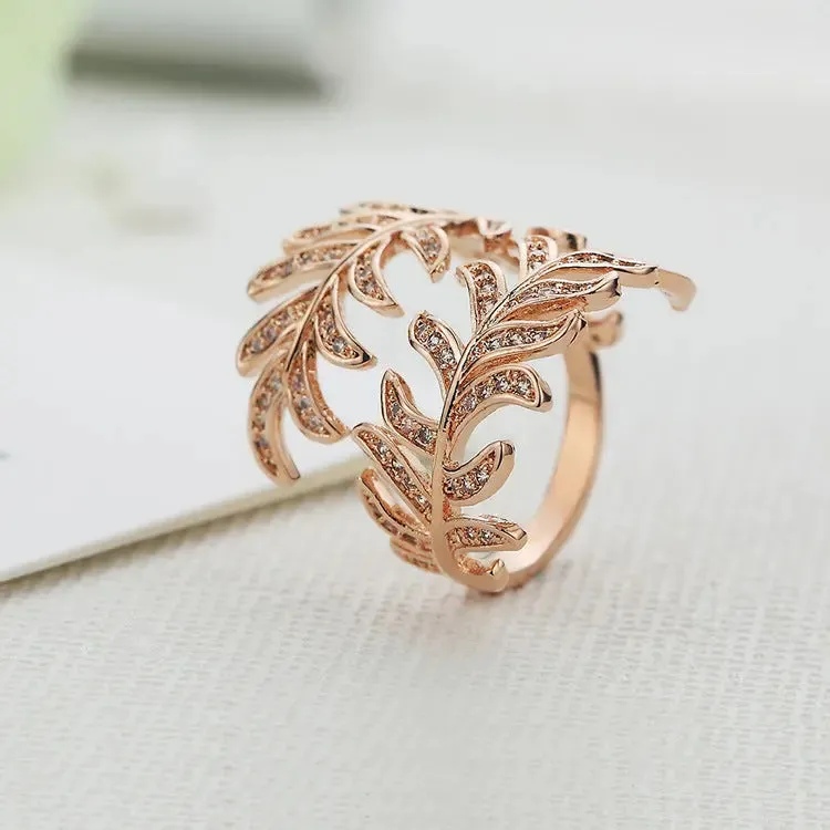 Mimosa Leaves Rings