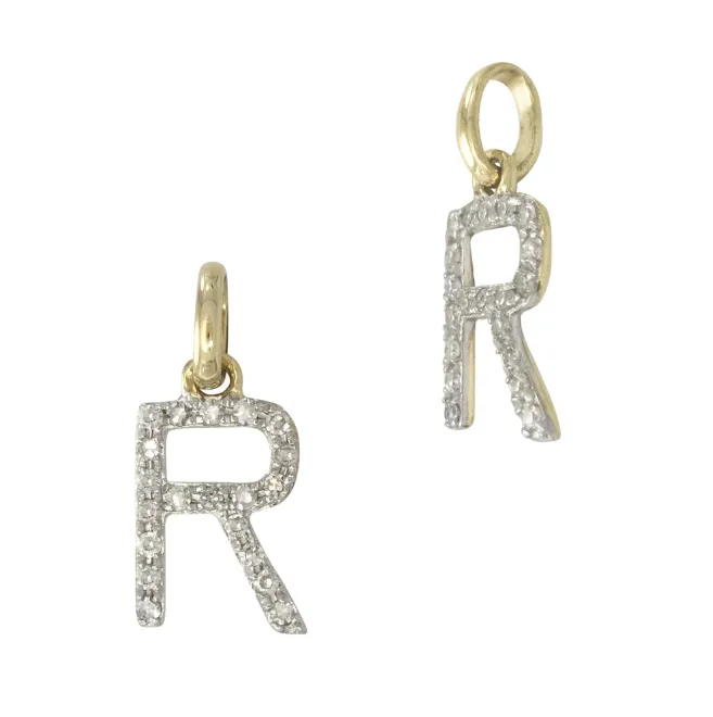 Mini Diamond Initial Necklace