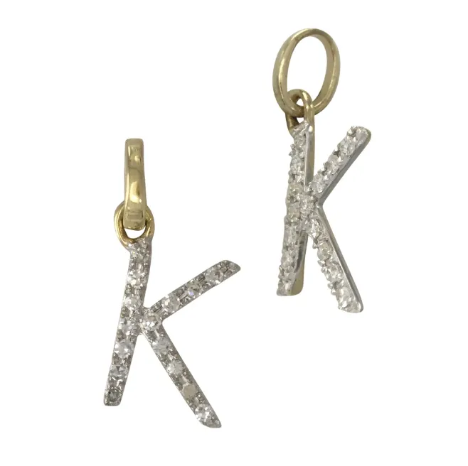 Mini Diamond Initial Necklace