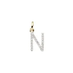 Mini Diamond Initial Necklace