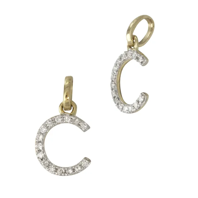 Mini Diamond Initial Necklace