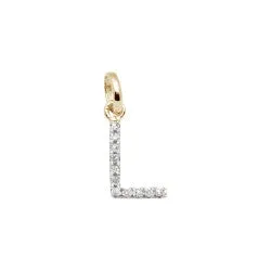 Mini Diamond Initial Necklace