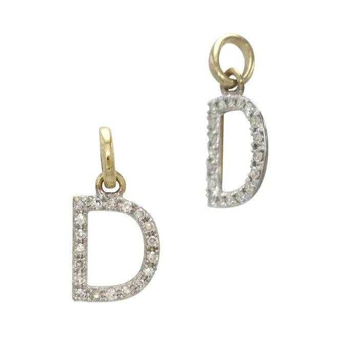 Mini Diamond Initial Necklace