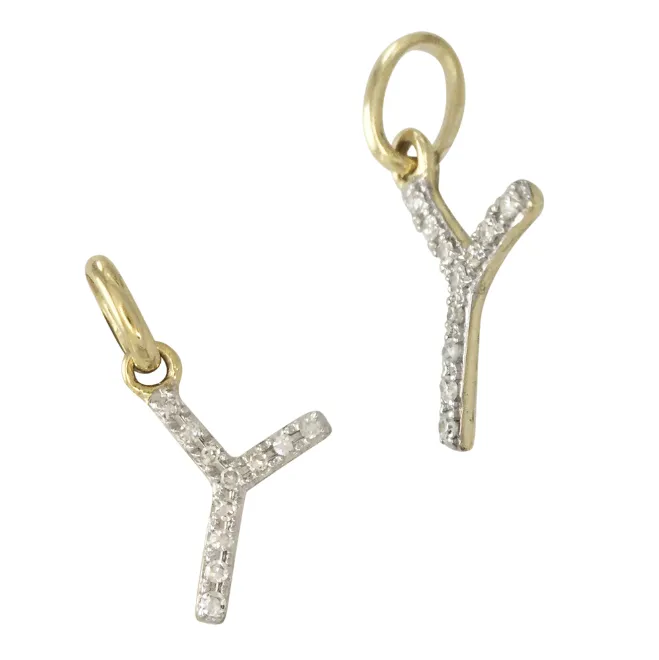 Mini Diamond Initial Necklace