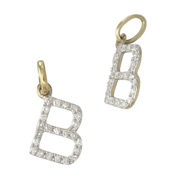 Mini Diamond Initial Necklace