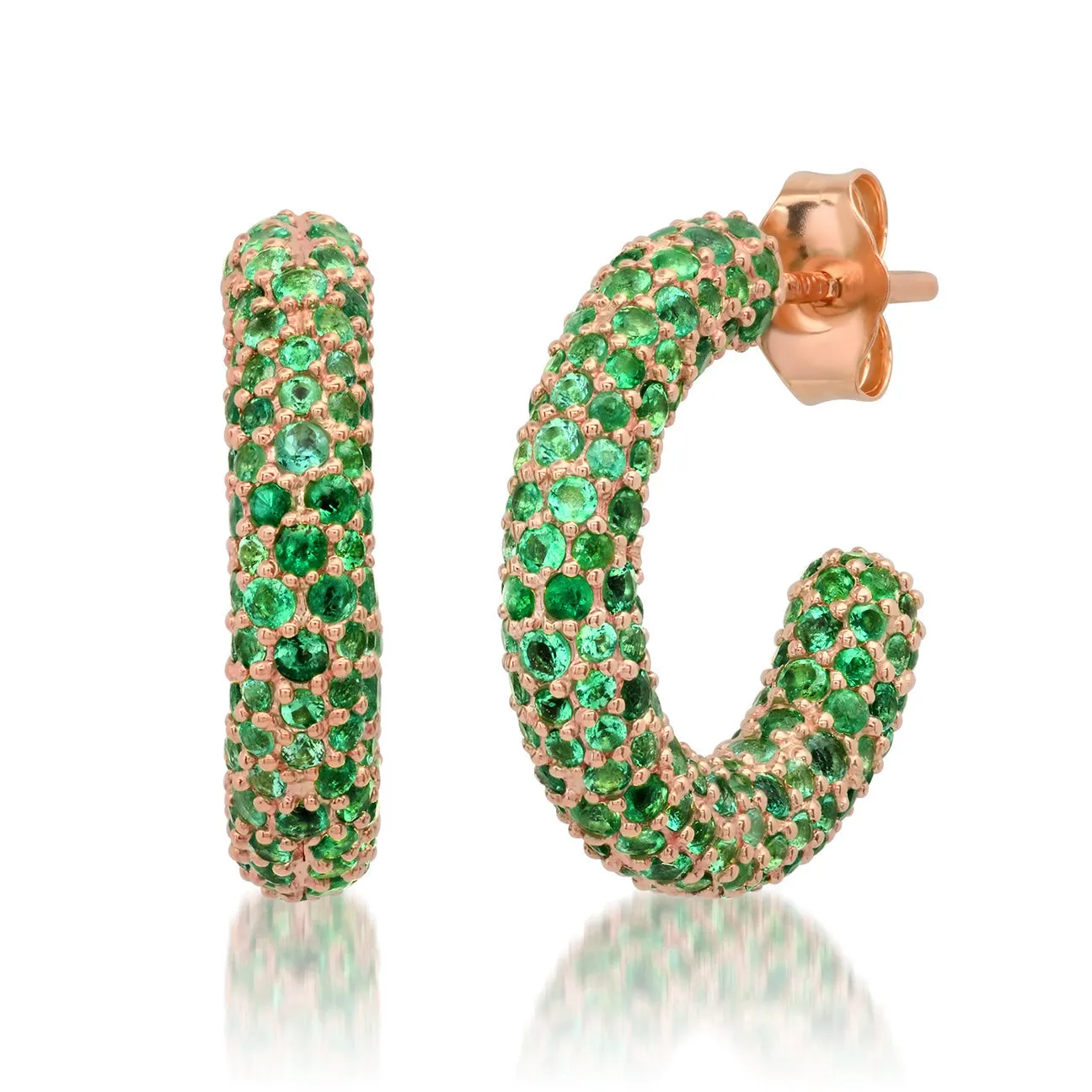 Mini Gemstone Party Hoop Earrings
