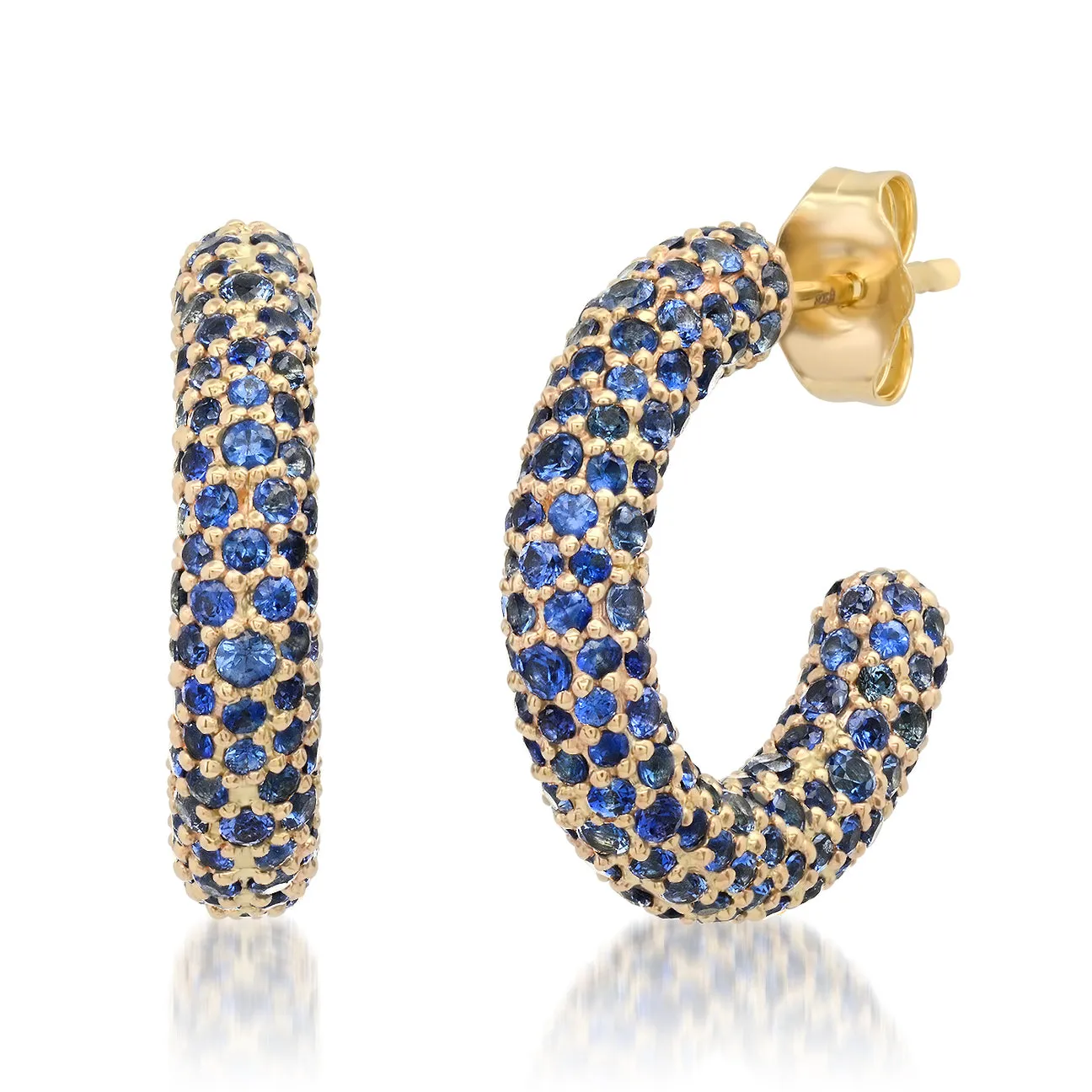 Mini Gemstone Party Hoop Earrings