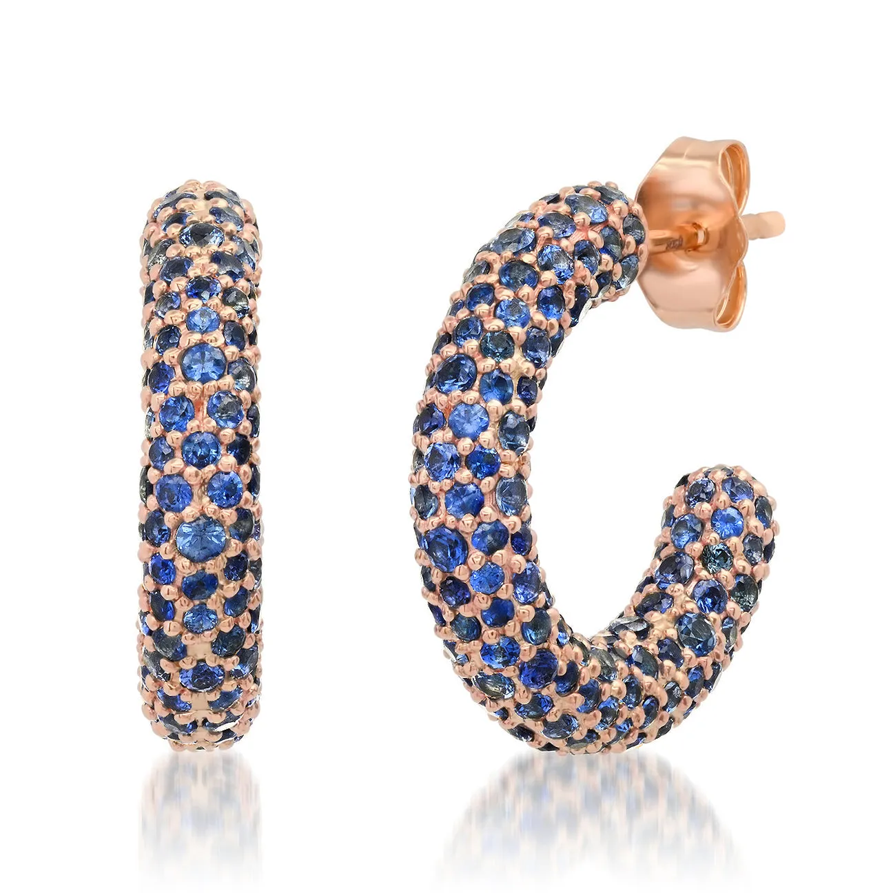 Mini Gemstone Party Hoop Earrings