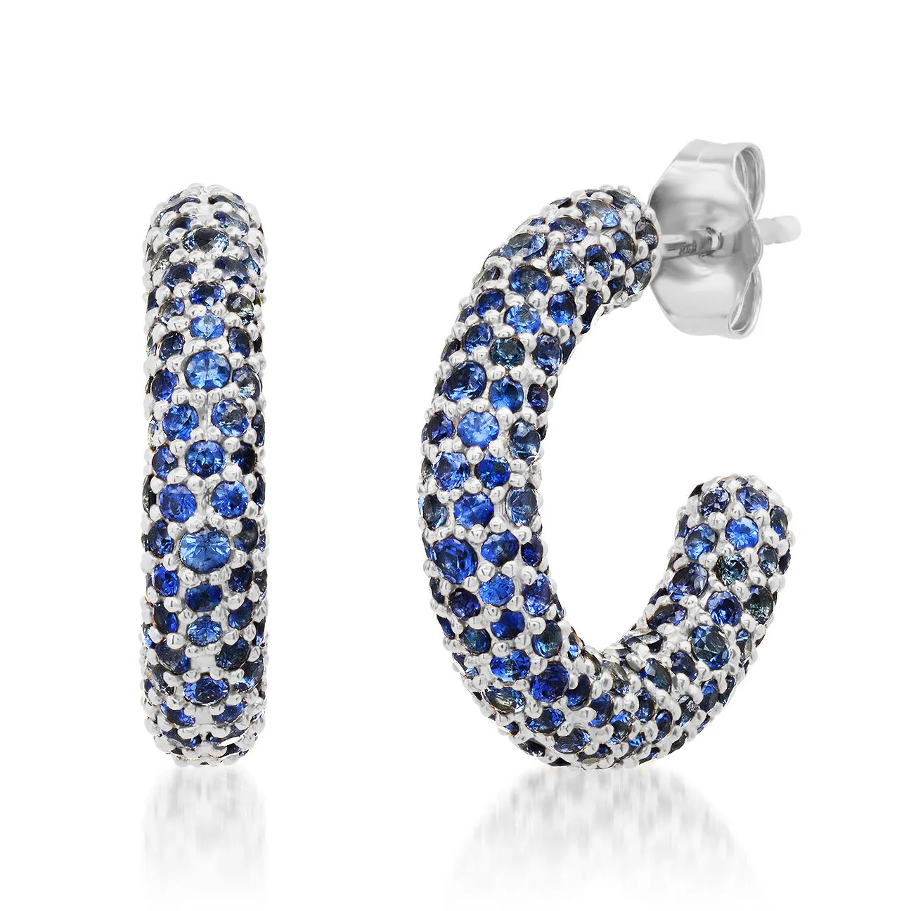 Mini Gemstone Party Hoop Earrings