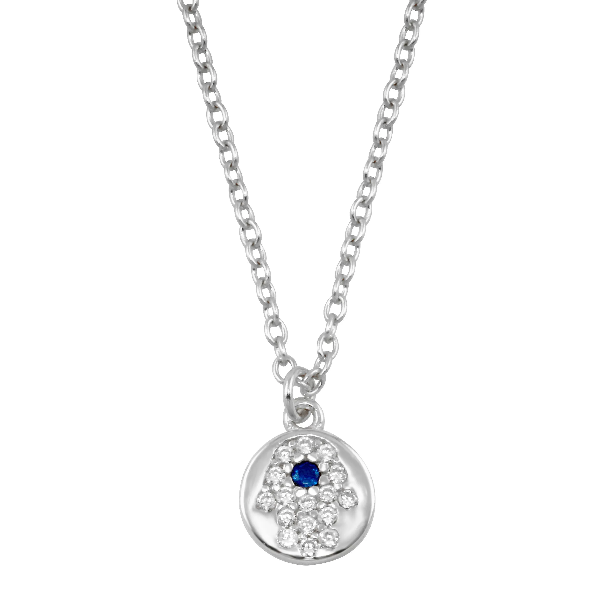 Mini Hamza Disk Necklace