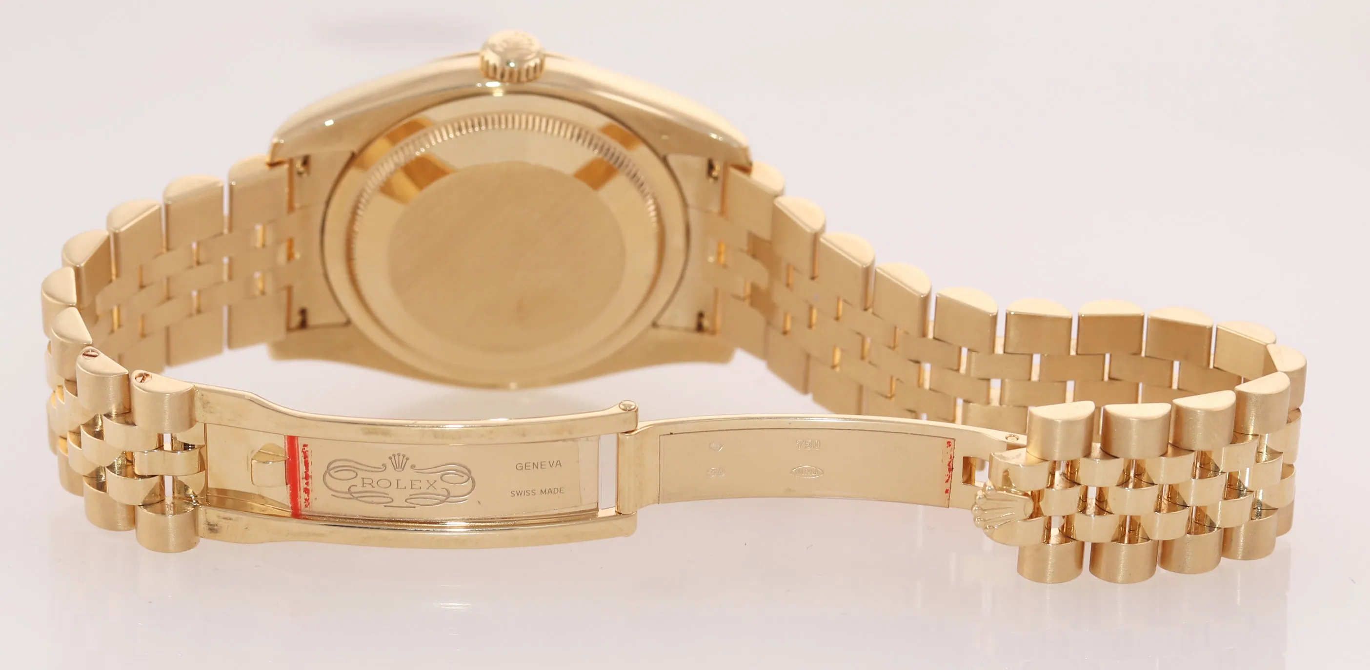 MINT PAPERS Rolex DateJust Jubilee 36mm 116238 18k Gold Champagne Jubilee Watch