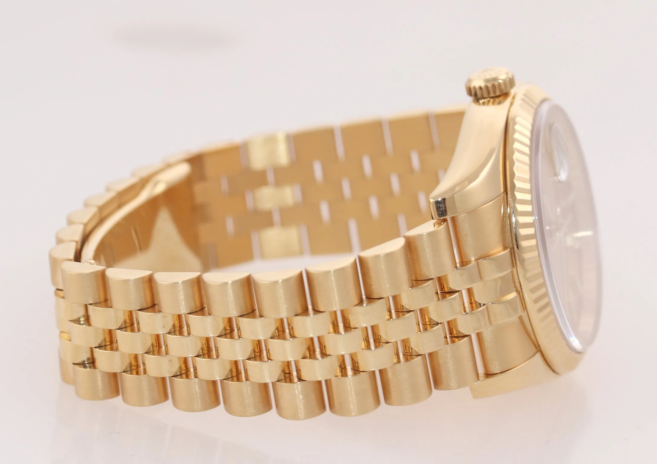 MINT PAPERS Rolex DateJust Jubilee 36mm 116238 18k Gold Champagne Jubilee Watch