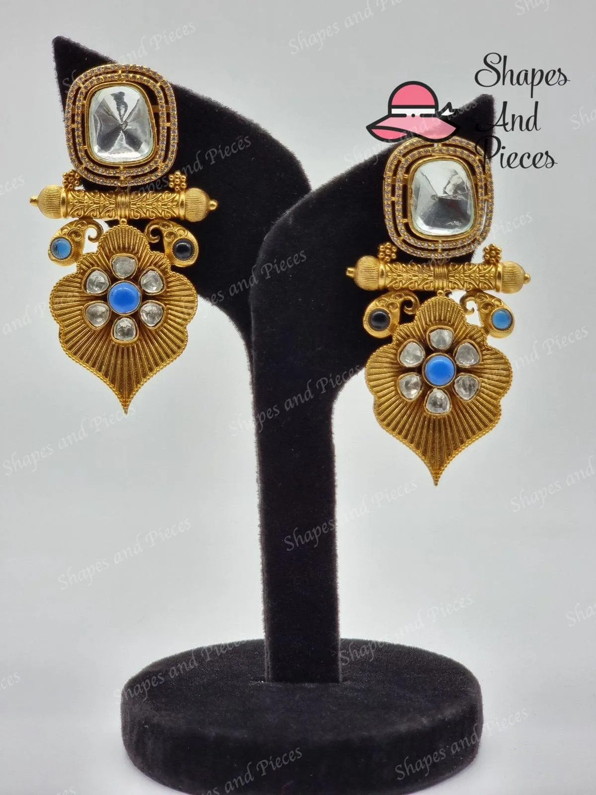 Mirror Gold Leaf Earrings