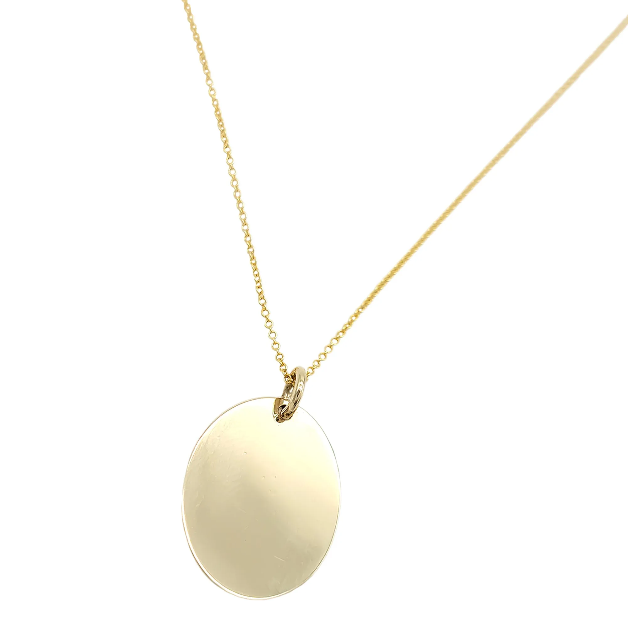 Mom and Baby Hug Oval Necklace