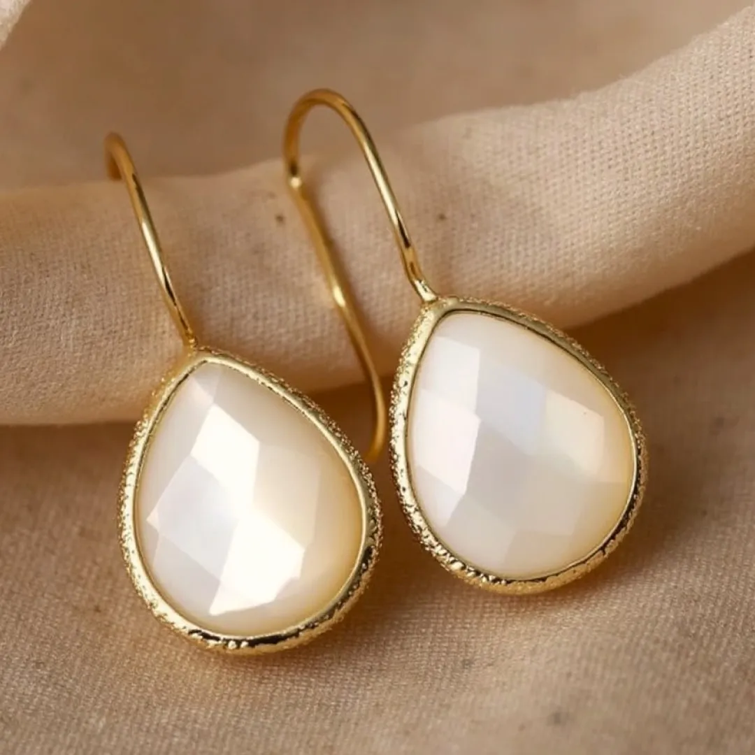 Mother-of-Pearl Drop Earrings