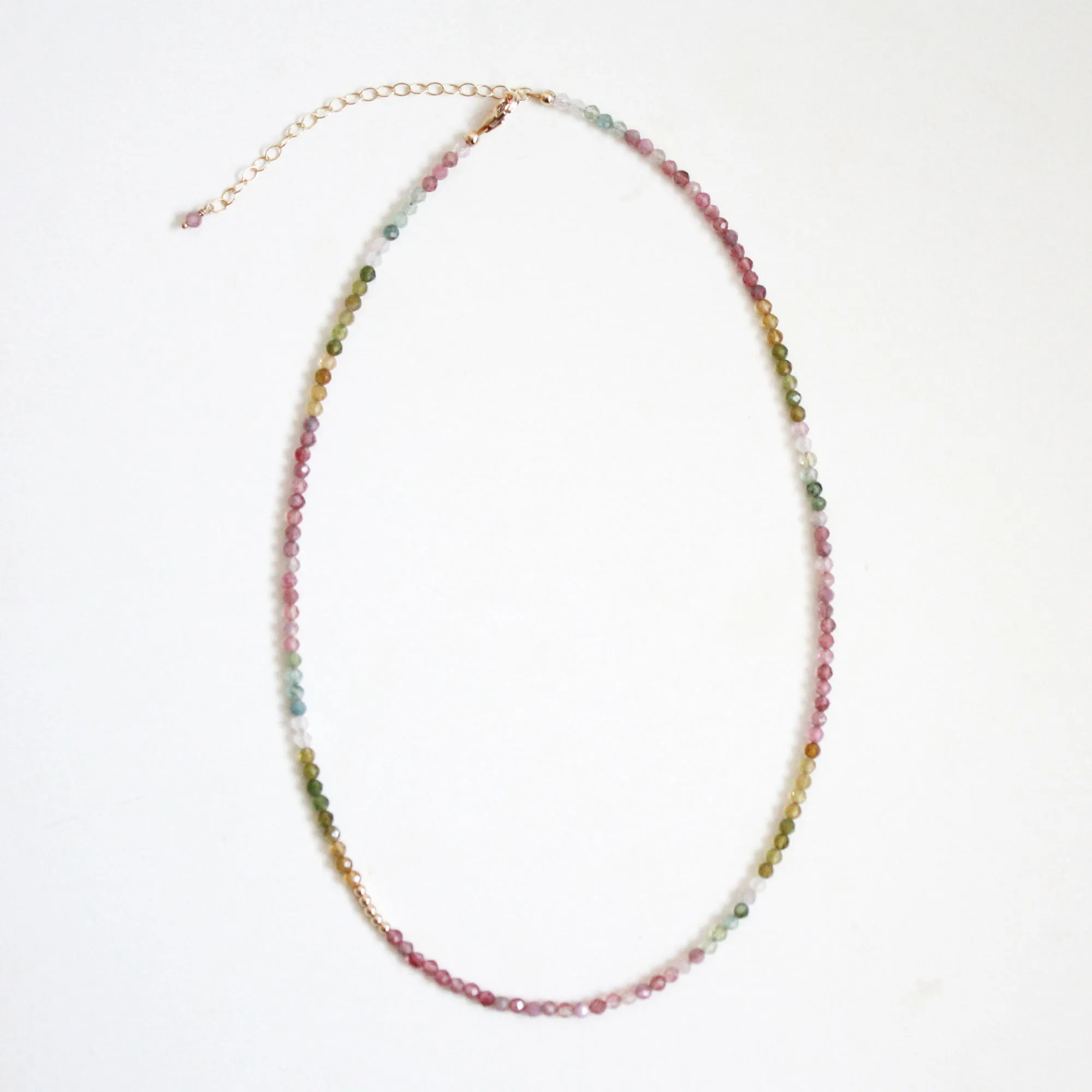 Multicolor Tourmaline Choker Necklace