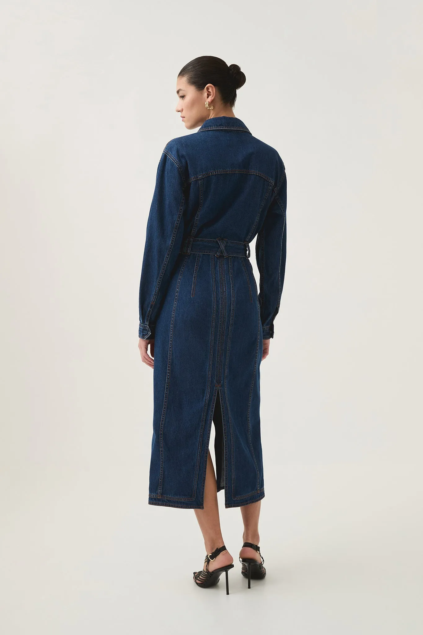 Neo Denim Midi Dress