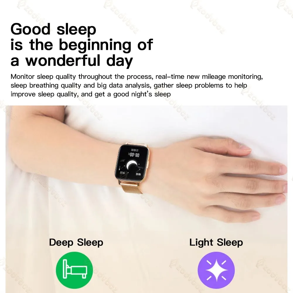 New 1.69 Inch Bluetooth Answer Call Smart Watch Women Men Full Touch Dial Call Fitness Tracker IP67 Waterproof Smartwatch Women