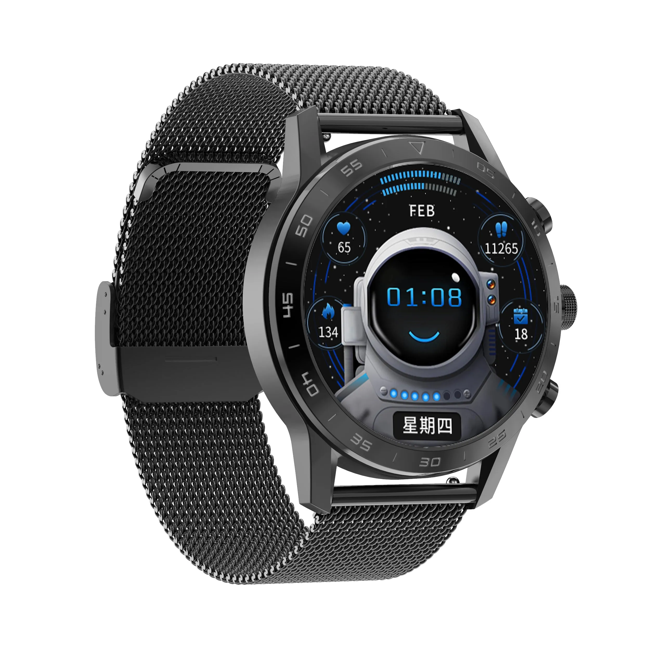 New Heart Rate Monitor Wireless Charging Fitness Tracker Smart Watch For Men Women Kids Android