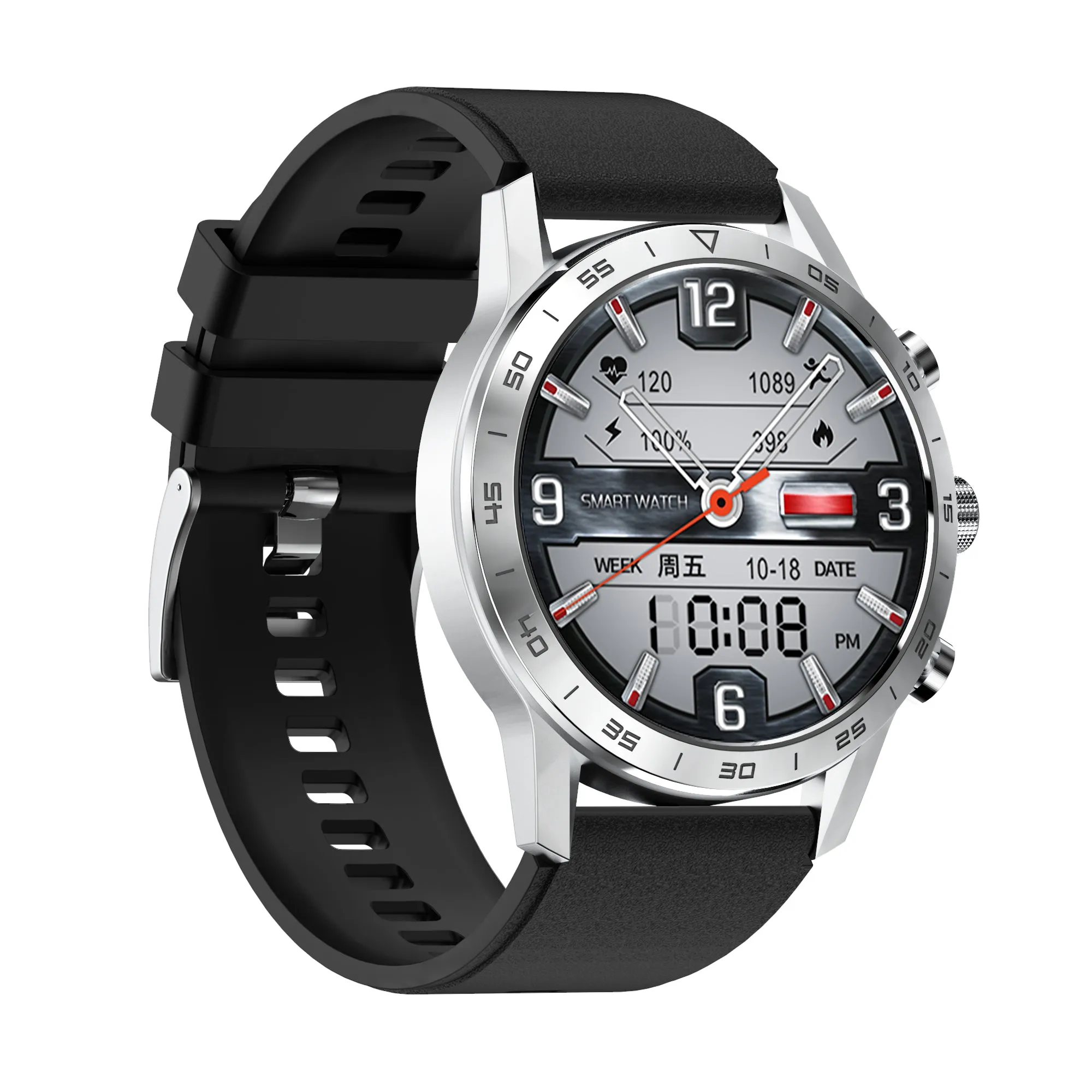 New Heart Rate Monitor Wireless Charging Fitness Tracker Smart Watch For Men Women Kids Android