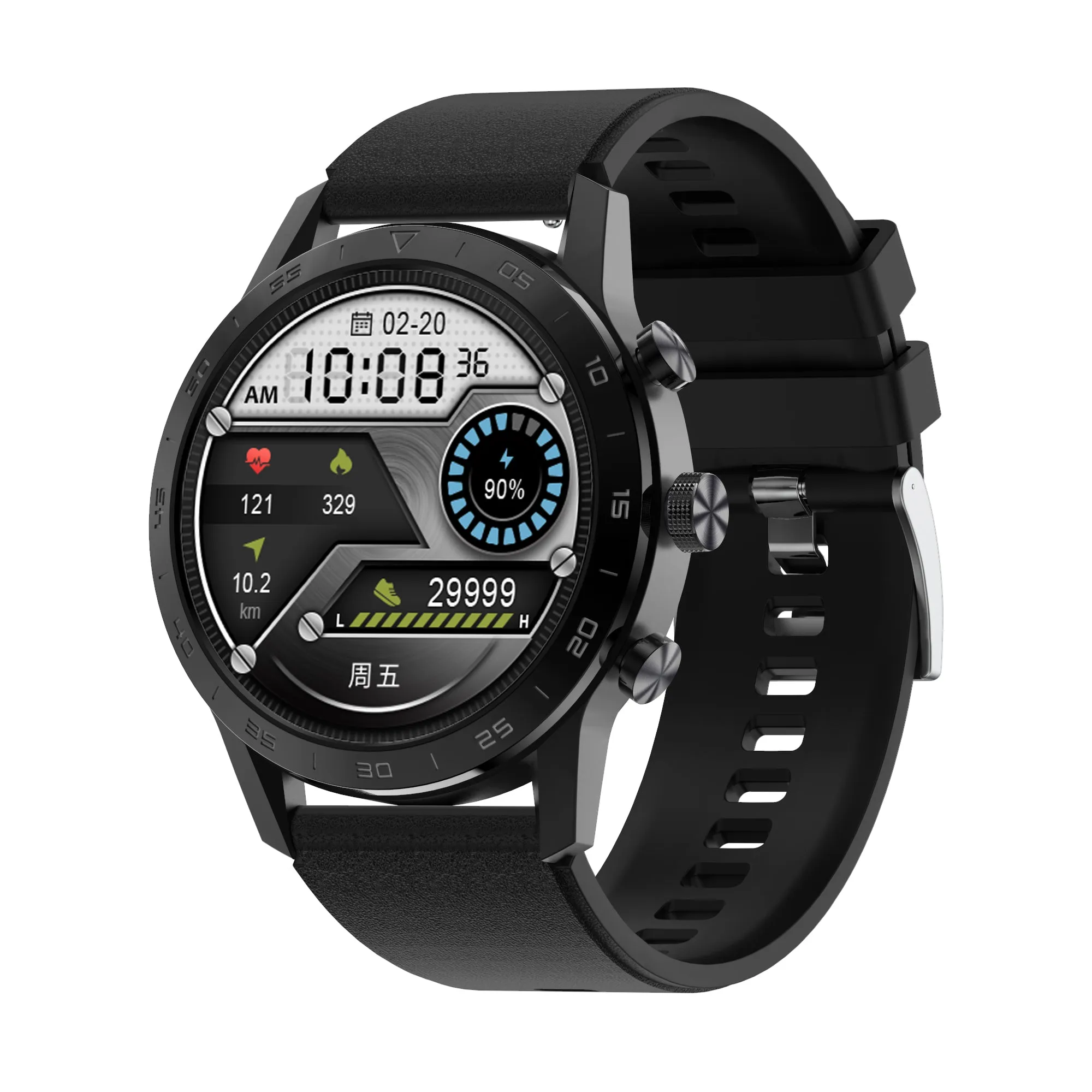 New Heart Rate Monitor Wireless Charging Fitness Tracker Smart Watch For Men Women Kids Android