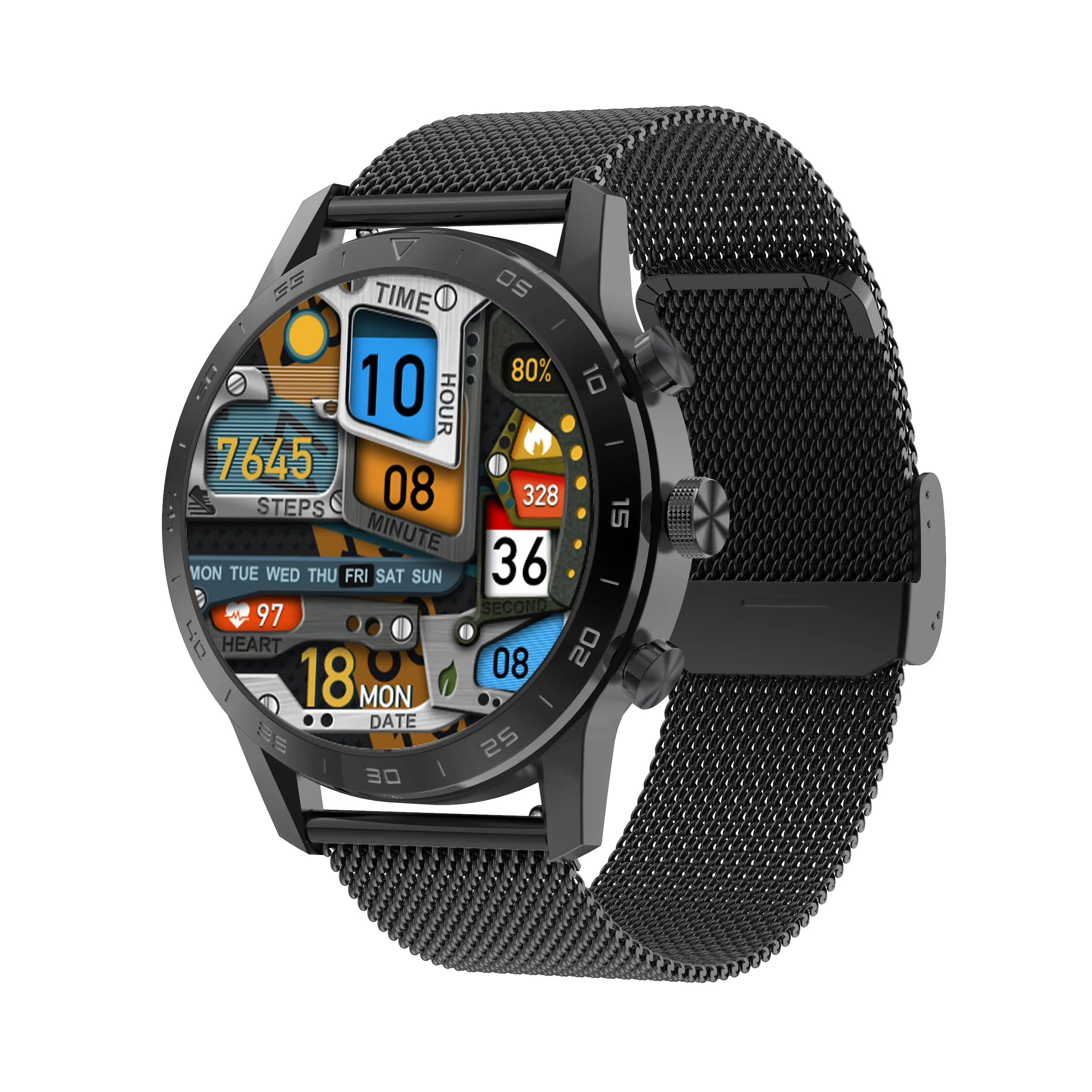 New Heart Rate Monitor Wireless Charging Fitness Tracker Smart Watch For Men Women Kids Android