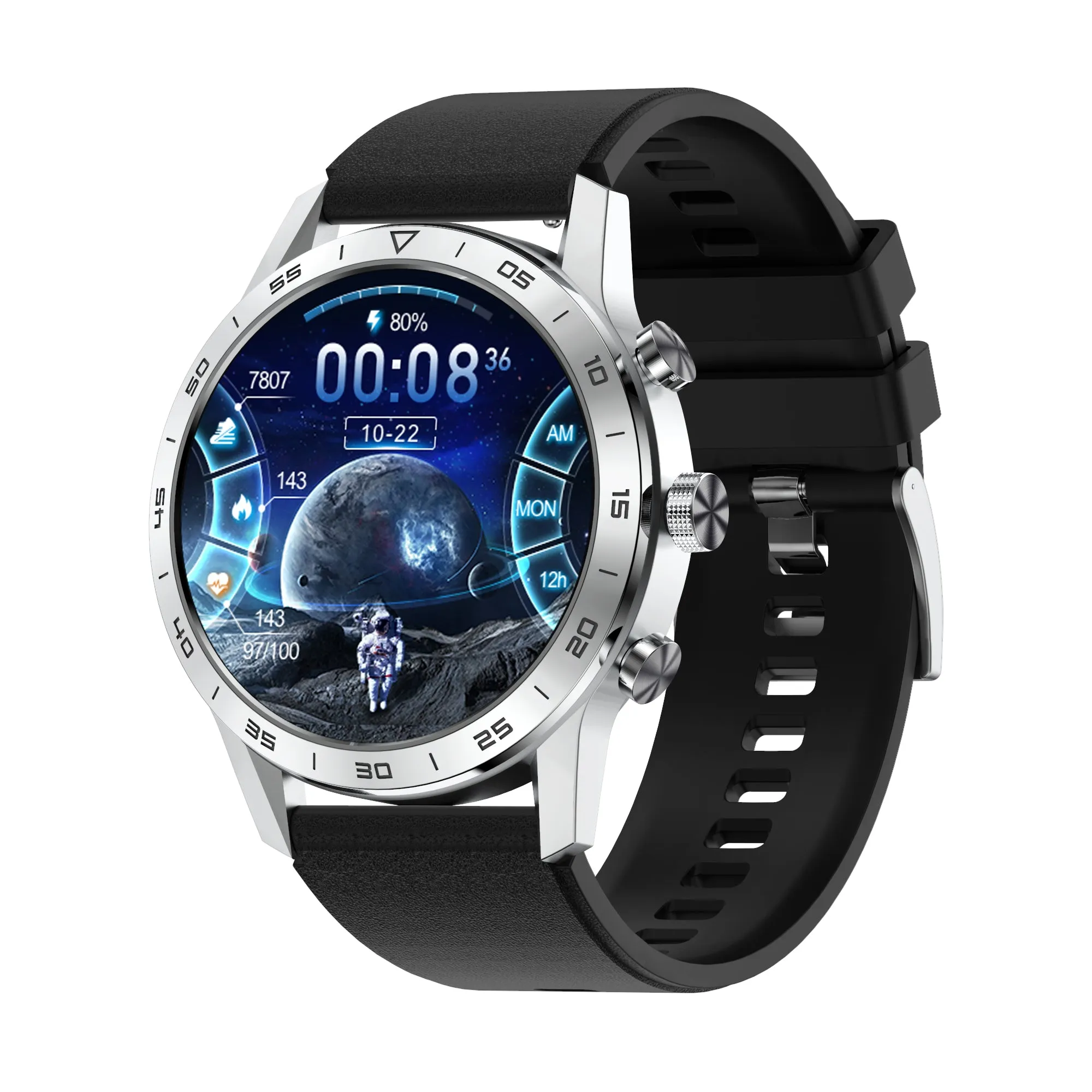 New Heart Rate Monitor Wireless Charging Fitness Tracker Smart Watch For Men Women Kids Android