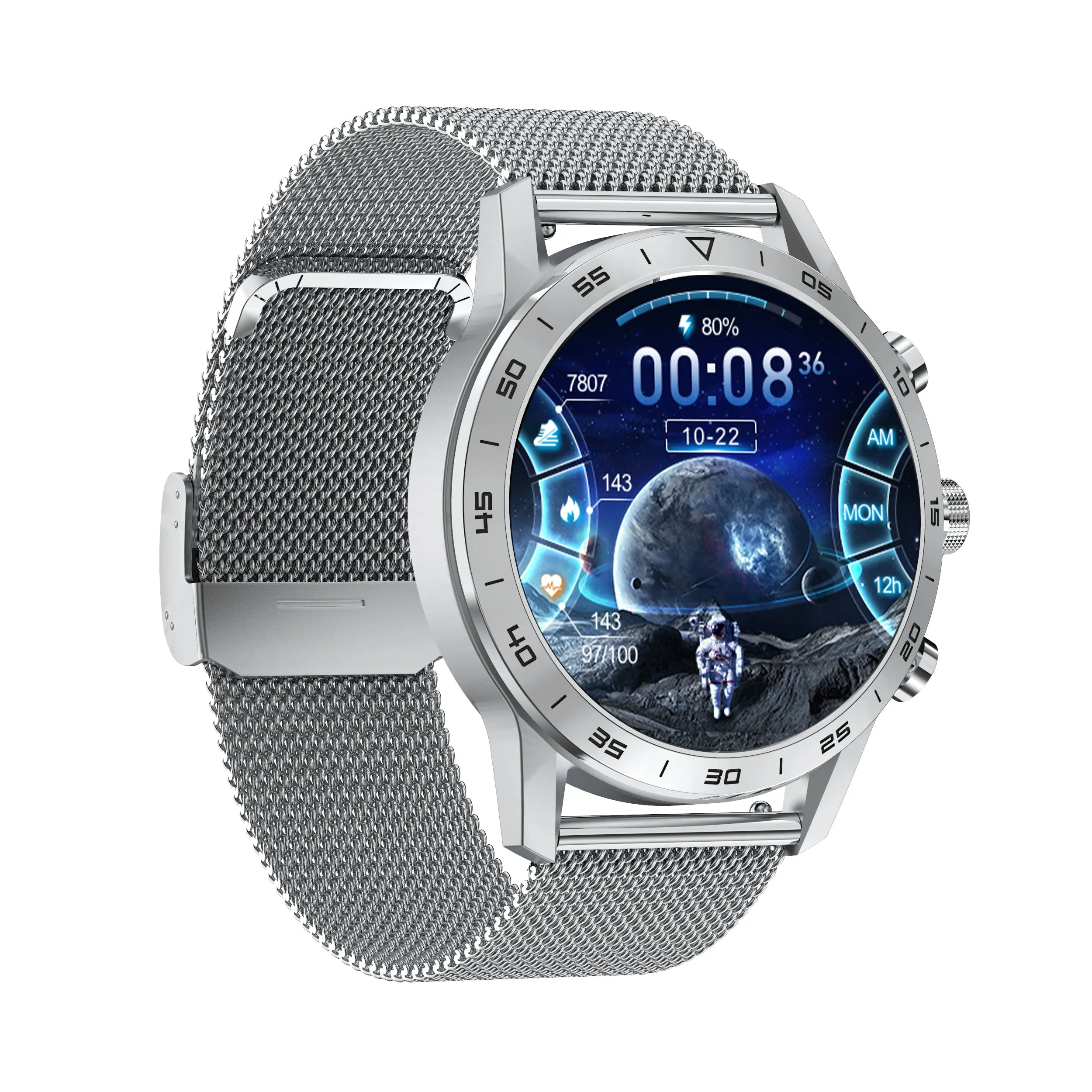 New Heart Rate Monitor Wireless Charging Fitness Tracker Smart Watch For Men Women Kids Android