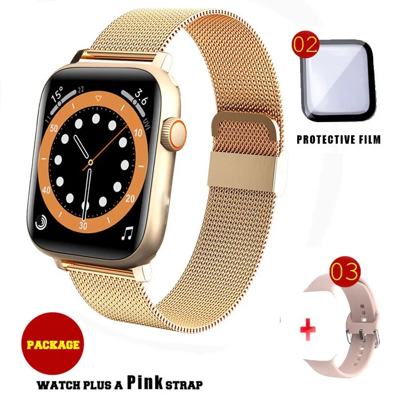 NEW IWO Watch 7 Series Smart Watch Men Bluetooth Call Heart Rate Blood Pressure Monitor Smart Women Watch Hebrew For Apple Watch