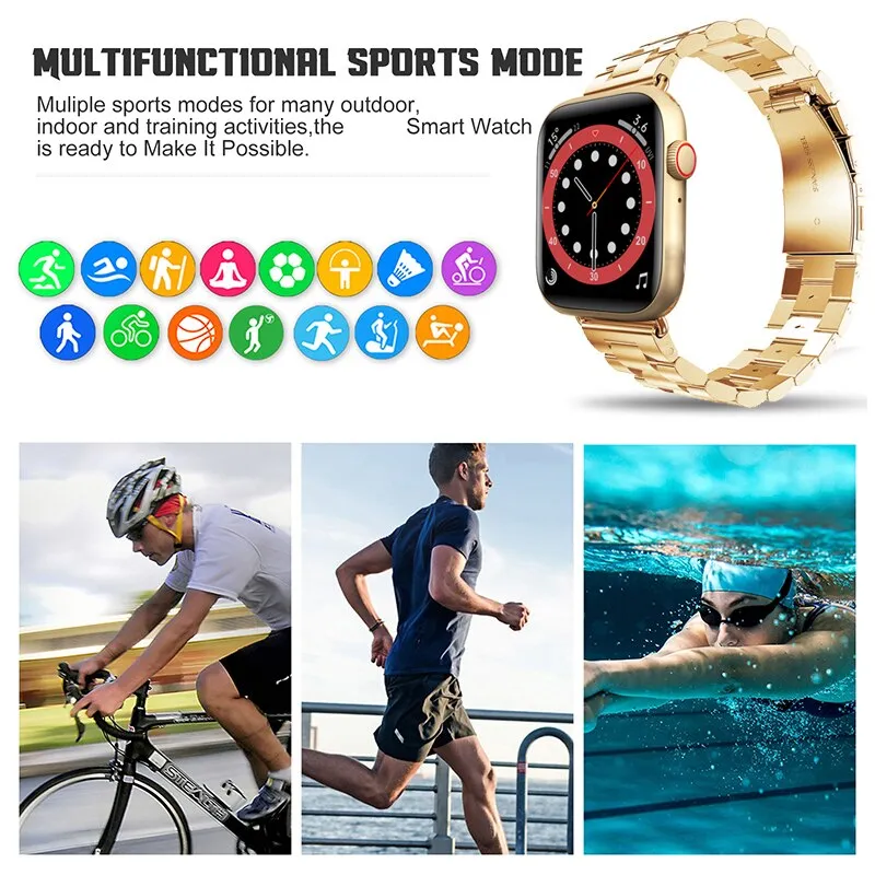 NEW IWO Watch 7 Series Smart Watch Men Bluetooth Call Heart Rate Blood Pressure Monitor Smart Women Watch Hebrew For Apple Watch