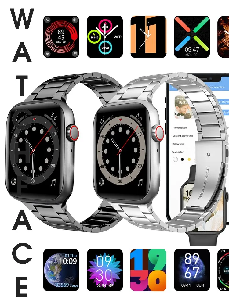 NEW IWO Watch 7 Series Smart Watch Men Bluetooth Call Heart Rate Blood Pressure Monitor Smart Women Watch Hebrew For Apple Watch