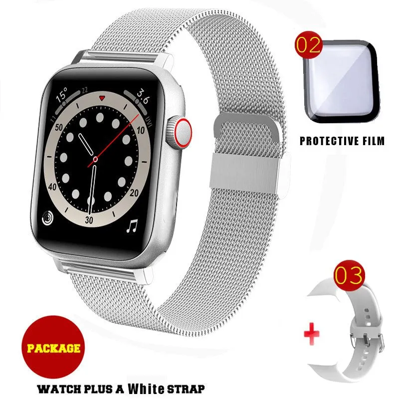 NEW IWO Watch 7 Series Smart Watch Men Bluetooth Call Heart Rate Blood Pressure Monitor Smart Women Watch Hebrew For Apple Watch