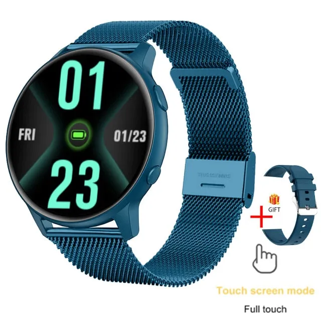 New Round Screen Smart Watch Men Full Touch Screen Sport Fitness Watch IP67 Waterproof Bluetooth For Android ios Smartwatch Men