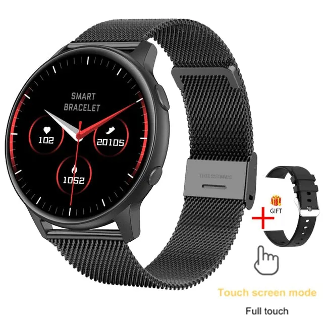 New Round Screen Smart Watch Men Full Touch Screen Sport Fitness Watch IP67 Waterproof Bluetooth For Android ios Smartwatch Men