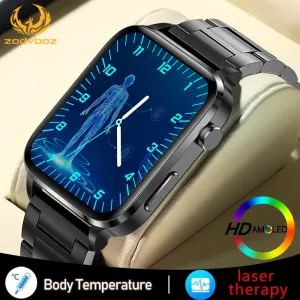 New Smart Watch Men Laser Assisted Therapy Three High Blood Pressure Monitoring AMOLED IP68 Waterproof Smartwatch For Huawei