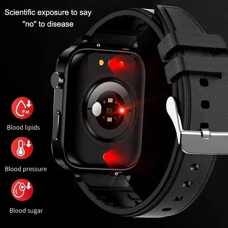 New Smart Watch Men Laser Assisted Therapy Three High Blood Pressure Monitoring AMOLED IP68 Waterproof Smartwatch For Huawei