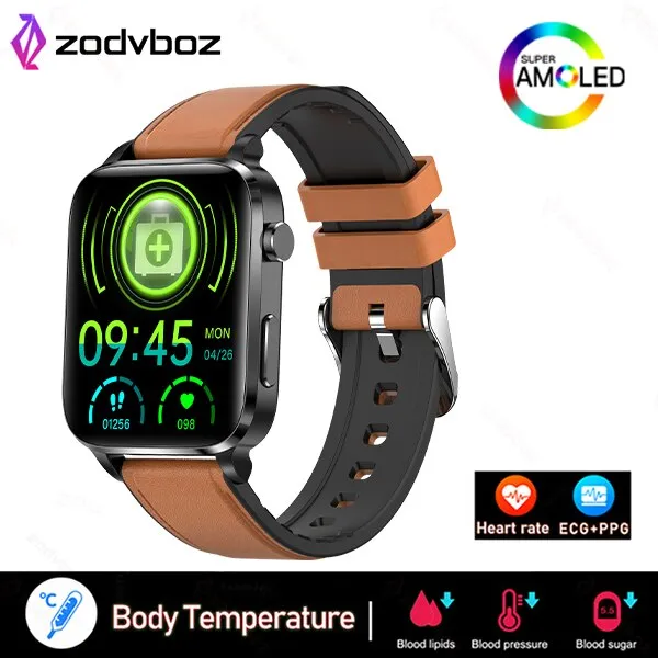 New Smart Watch Men Laser Assisted Therapy Three High Blood Pressure Monitoring AMOLED IP68 Waterproof Smartwatch For Huawei