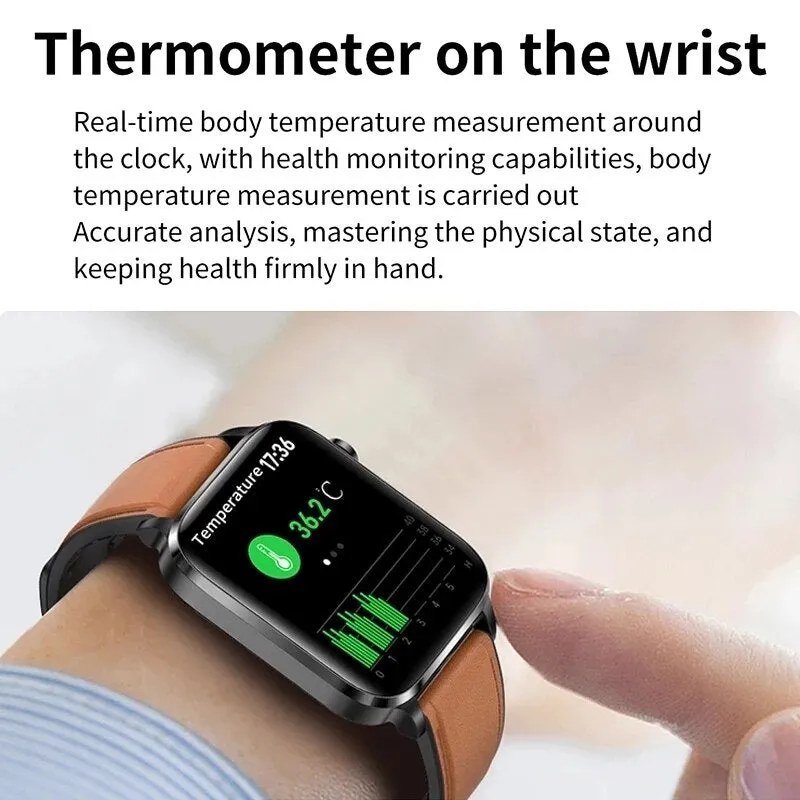New Smart Watch Men Laser Assisted Therapy Three High Blood Pressure Monitoring AMOLED IP68 Waterproof Smartwatch For Huawei