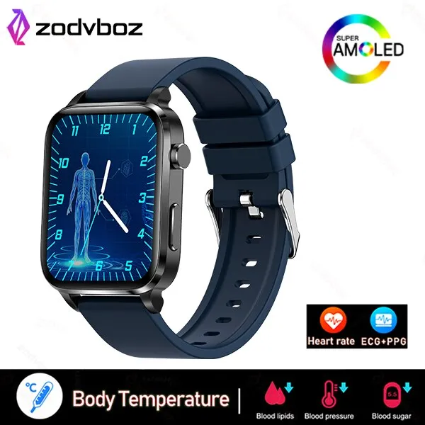 New Smart Watch Men Laser Assisted Therapy Three High Blood Pressure Monitoring AMOLED IP68 Waterproof Smartwatch For Huawei