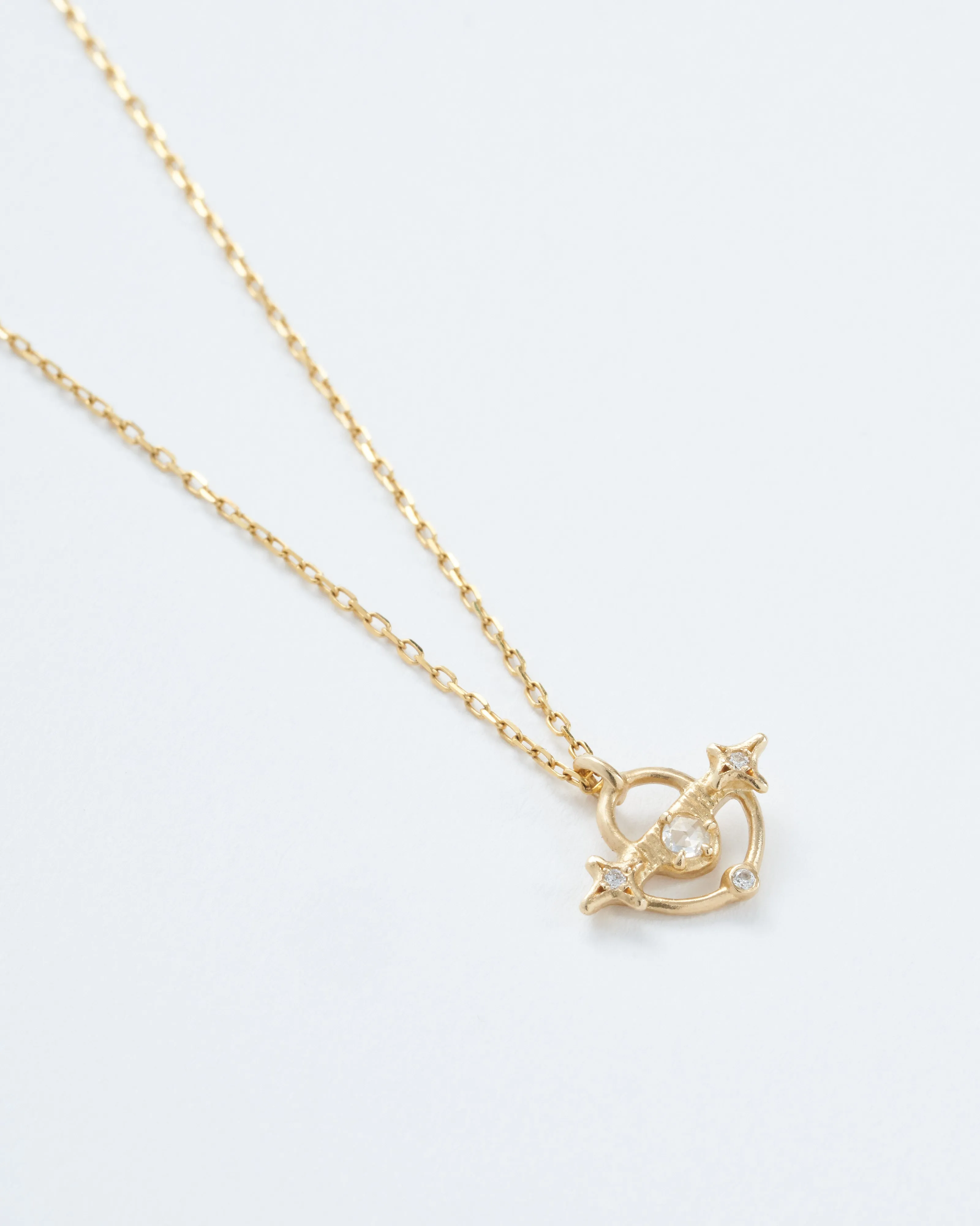 north star moon necklace