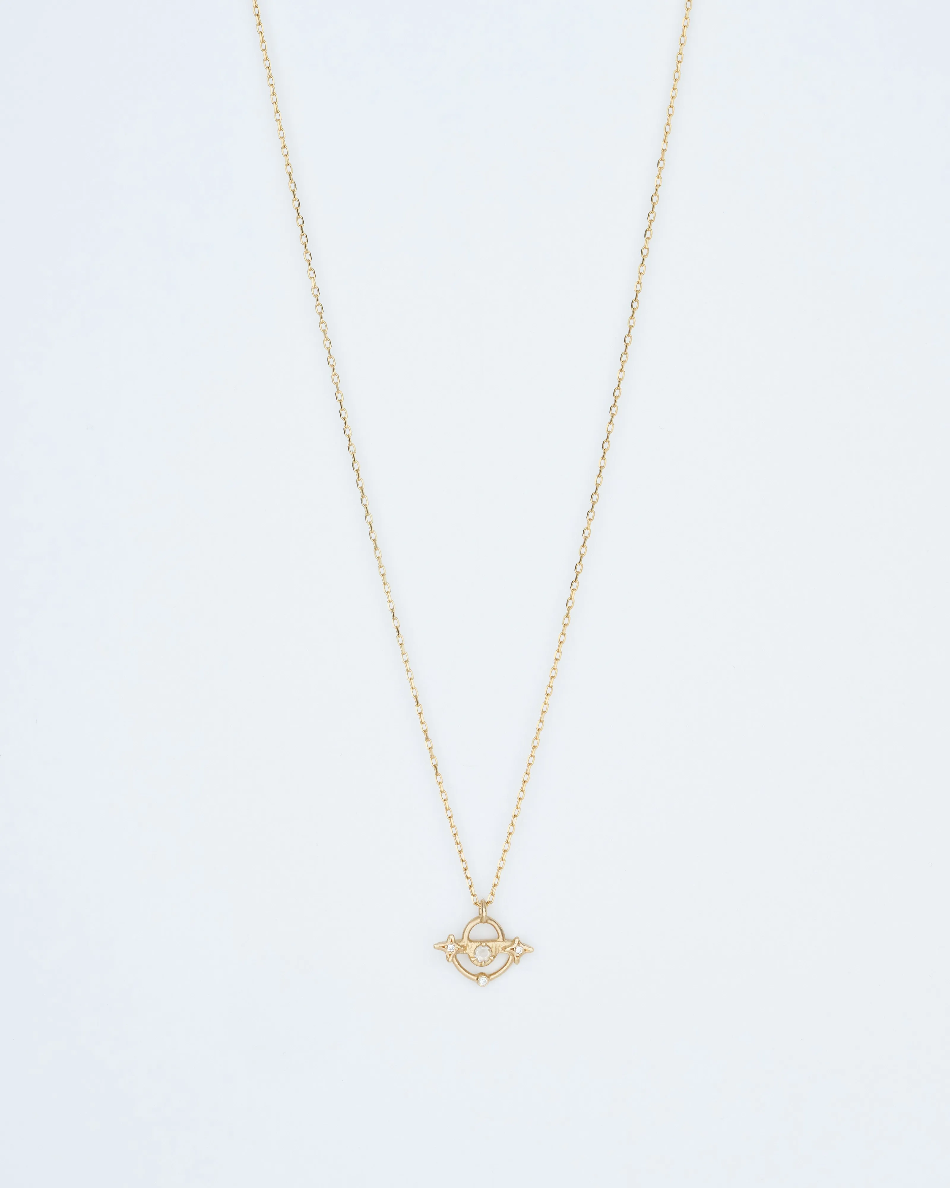 north star moon necklace