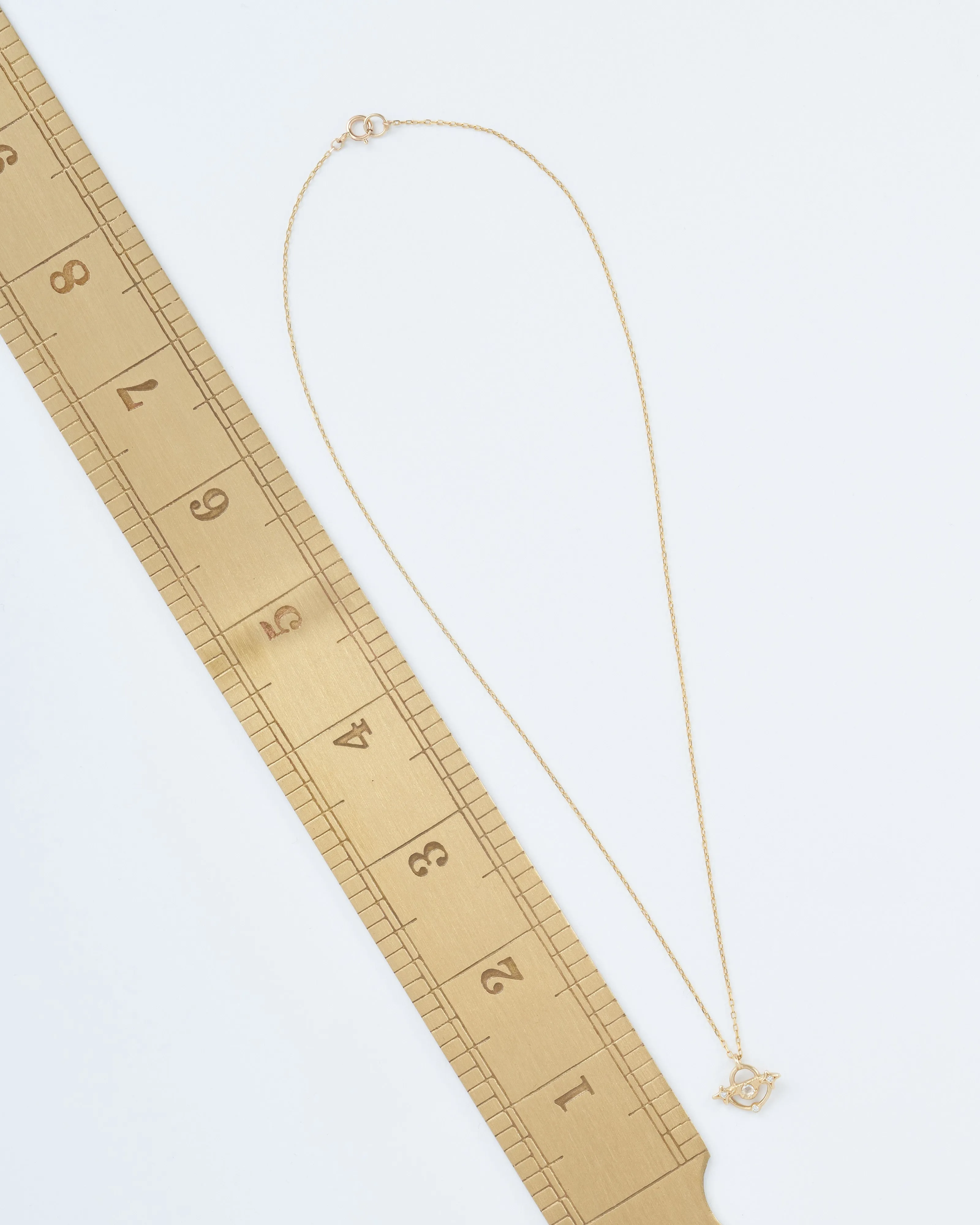 north star moon necklace