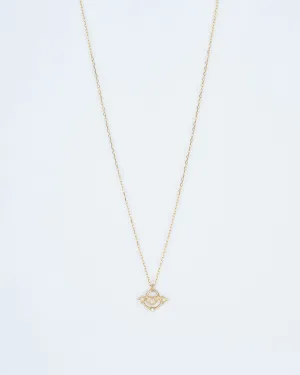 north star moon necklace