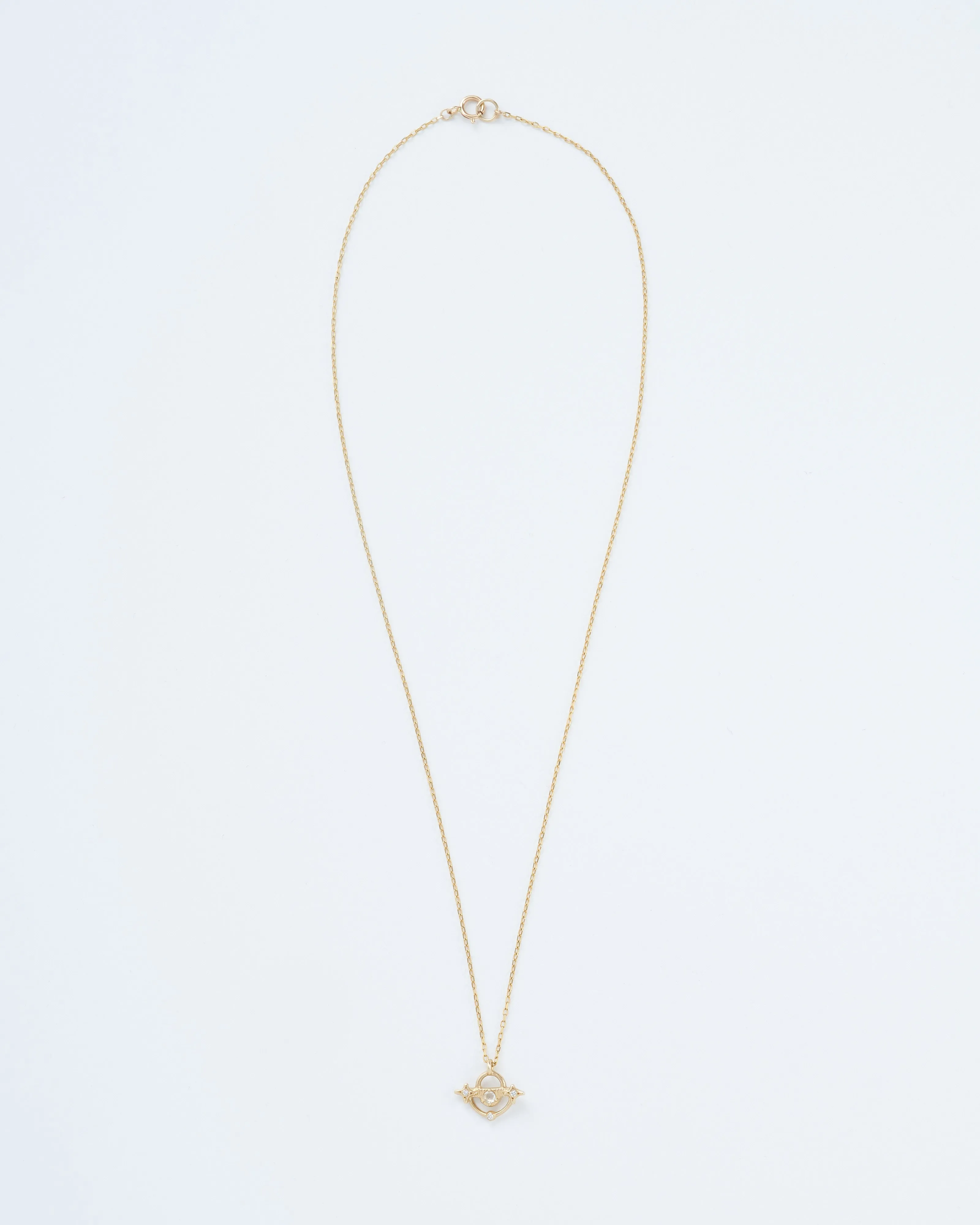 north star moon necklace