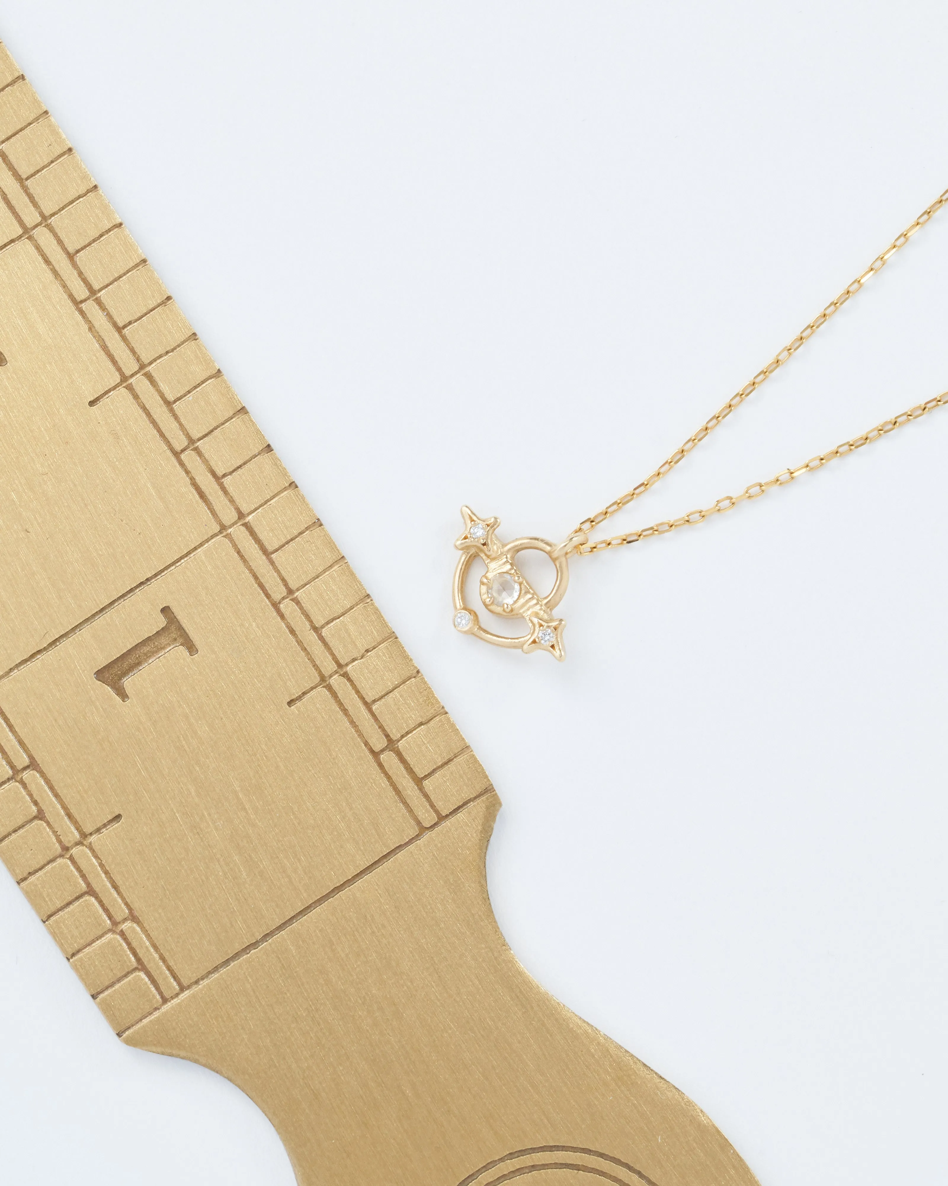 north star moon necklace