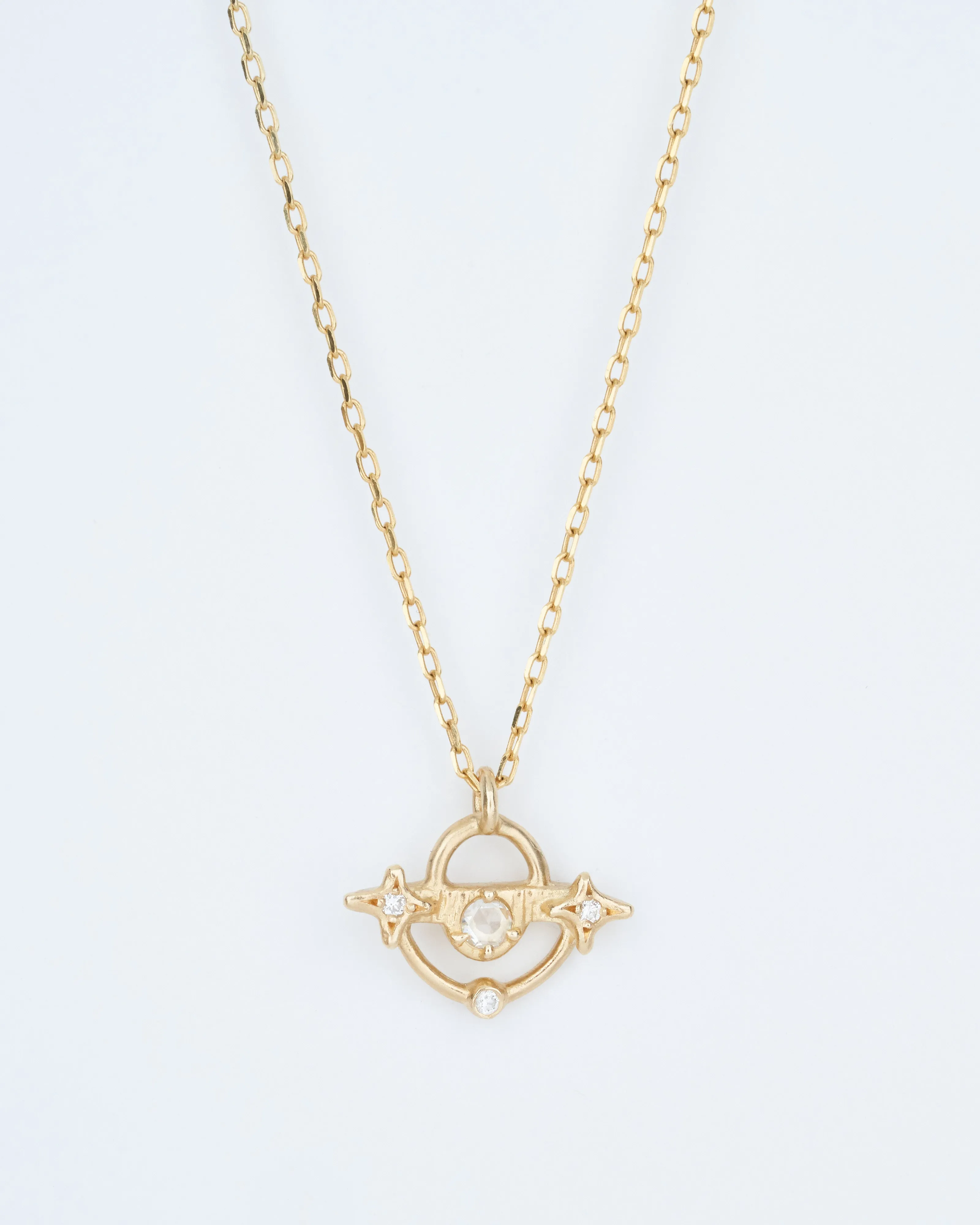 north star moon necklace