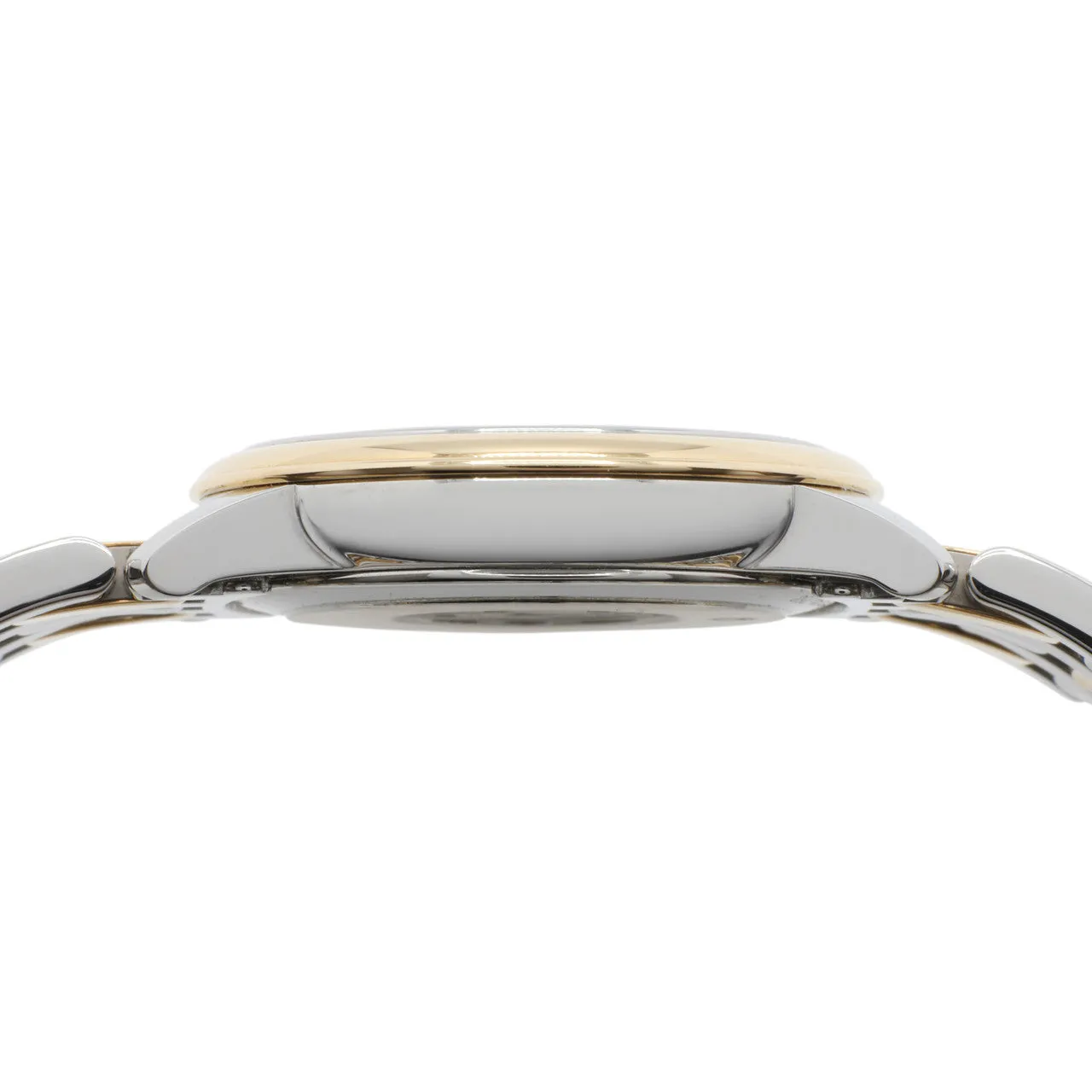 Omega Stainless Steel 18K Yellow Gold De Ville Prestige Quartz 424.20.27.60.58.004