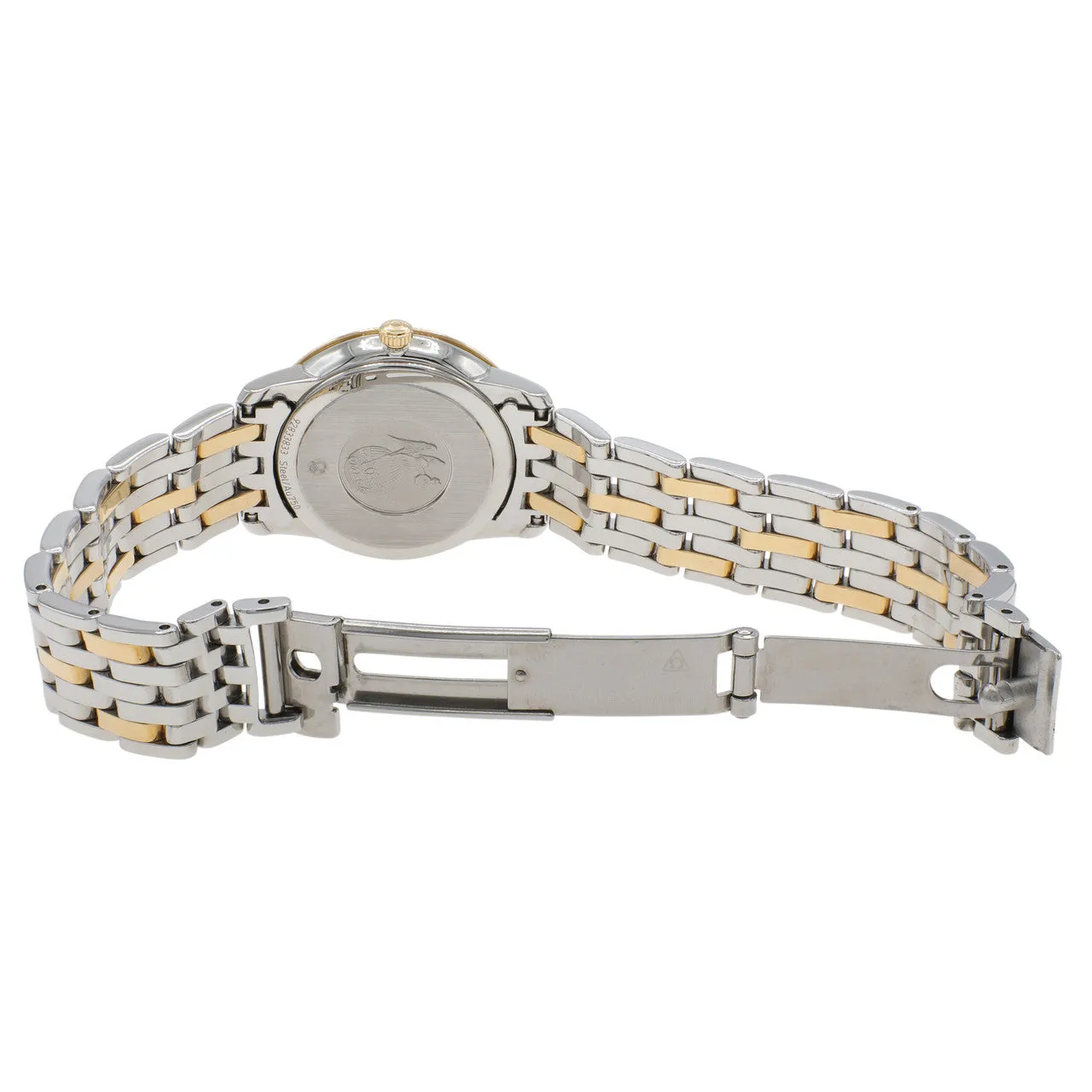 Omega Stainless Steel 18K Yellow Gold De Ville Prestige Quartz 424.20.27.60.58.004